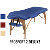 Stół do masażu Medimas Prosport 2 DELUXE niebieski - składany, drewniany, dwusekcyjny