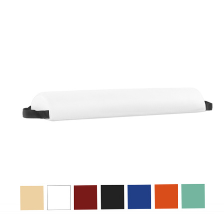 Piankowy półwałek rehabilitacyjny do masażu 65x15x8 cm biały