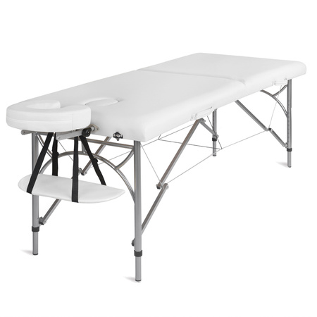  Stół do masażu Medimas Ultra 2 biały- składany, aluminiowy, dwusegmentowy