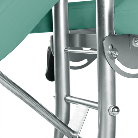 Krzesło do masażu Medimas Delta zielone- aluminiowe, składane