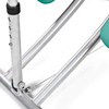 Krzesło do masażu Medimas Delta zielone- aluminiowe, składane