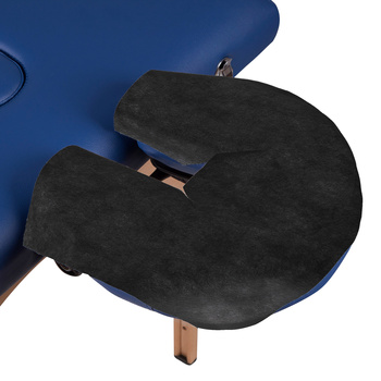 Włókninowe czarne pokrycie na podgłówek do stołu do masażu 100 szt "U"